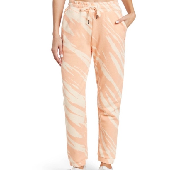 Sweaty Betty Jogger L Essential Pocket Nectarine Orange Tie Dye Women's - Picture 1 of 6